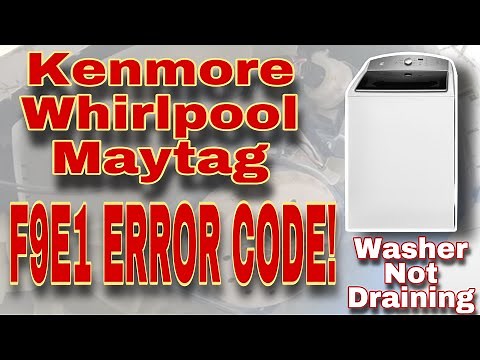 How to Fix Kenmore Washer NOT Draining | F9E1 Error Code FIX | Model #11020372710