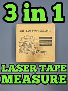Watch UNBOXING an test of THE 3 in 1 LASER TAPE MEASURE on Amazon Live