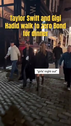 livelylyrics on Instagram: ""girls' night out" They were spotted at the private club Zero Bond, where they showcased matching autumnal fashion—Swift in a plaid skirt and snakeskin boots, and Hadid in leather pants and a velvet coat. Subscribe for more EDITS 💖"