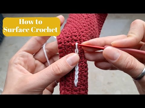 How to Surface Crochet | Crochet text and letters