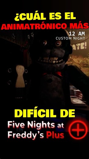 WHICH is the HARDEST animatronic in FNAF Plus? #fnaf #fnafplus #shorts