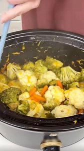 Cheesy Veggie Breakfast Made Easy in a Slow Cooker