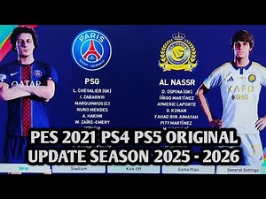 TUTORIAL CARA UPDATE PATCH OPTION FILE PES 2021 PS4 PS5 SUMMER 2025 - 2026