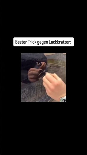 Lackkratzer beim Auto effektiv entfernen#fyp #viral #lustig #meme #deutschememes #auto