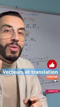 Vectors and translation 🔥 #maths #education #college #maroc #3rd_grade #3ac #bac