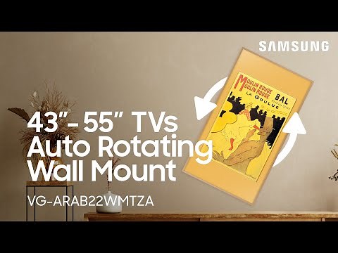 Mount your 43”-55” Frame or Neo QLED TV on the wall using the Auto-Rotate wall mount | Samsung US