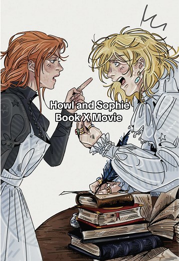 I mean, I like the movie but I LOVE THE BOOK!! SOPHIE HATTER IS MY GIRL #howlsmovingcastle #howlsmovingcastlesophie #books #studioghibli #howlpendragon