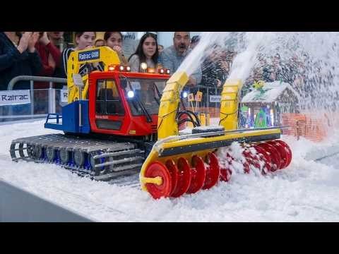 MASSIVE RC SNOW GROOMERS IN ACTION | SCALE SNOW CATS & BLOWERS