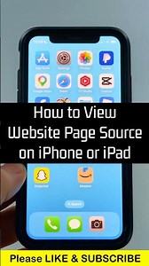 How to View Website Page Source on iPhone or iPad - iOS - View HTML on Mobile