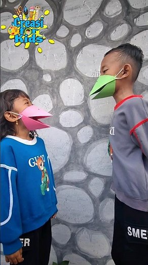 Cara membuat paruh bebek dari kertas origami #shorts #origami #kreasi #fyp #craftideas