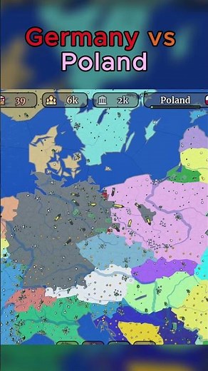 Germany vs Poland Game: Conquer The World - Roblox 🗺 #war #ww2 #europe #roblox