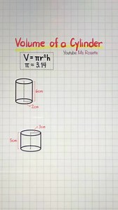 108K views · 1.2K reactions | GEOMETRY REVIEW | Volume of a Cylinder #mathlove #geometry #mathematics #learnontiktok #mathviral #viralreelsシ #mathtutor #math #fyp #mathforkids #maths | Math Love | Facebook