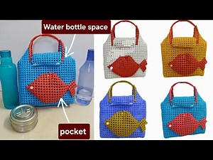 Trendy plastic wire Handbag//lunch basket //Nagas New Idea Basket//wire koodai by nagas creative