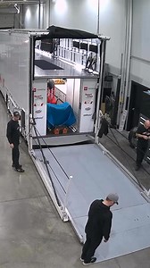 Four cars in two haulers, loaded up in less than a minute 🧐 #NASCAR is back! #racing #hauler #loadup #ontheroadagain | Joe Gibbs Racing