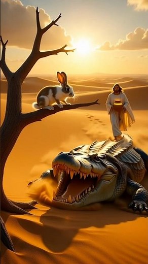 Kind Jesus saved the rabbit #jesus #amen #love #rabbit