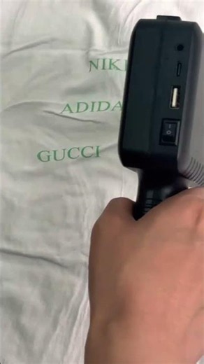 Handheld Inkjet Printer on Clothes – Instant Fabric Printing Demo 🎨👕