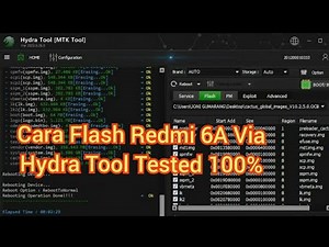 How To Flash Redmi 6A || Cara flashing redmi 6A via hydra tool