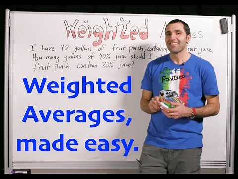 Algebra - Weighted Averages