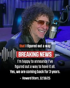 BREAKING: Howard Stern announces 3 more years at SiriusXM! | The Howard Stern Show