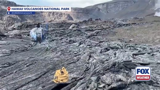 5.8K views · 112 reactions |  FANTASTIC FOUNTAINS: An incredible video shared by the U.S. Geological Survey (USGS) shows scientists gathering data from the latest eruptive episode at Hawaii’s Kilauea volcano, which sent lava blasting 1,000 feet from the mountain in a stunning display of the power of Mother Nature. More: https://www.foxweather.com/extreme-weather/kilauea-lava-fountain-video-august-2025 | FOX Weather | Facebook