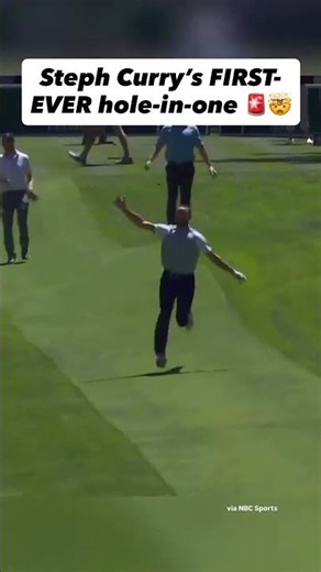 Steph Curry's 1st hole-in-one on the 152-yard 7th hole during the 2023 American Century Championship