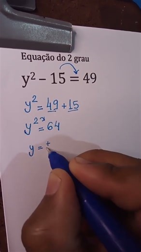 como calcular uma equação quadrática #matematica #equaçãodo2ºgrau