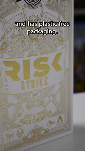 💥RISK IN 20 MINUTES💥 If you've been looking for a portable version of the gaming classic, and in a gorgeous white and gold, art deco-style, Risk Strike is here!🎉 Order yours today with Chaos Cards!👇 https://ow.ly/ajN850P9kMl | Chaos Cards