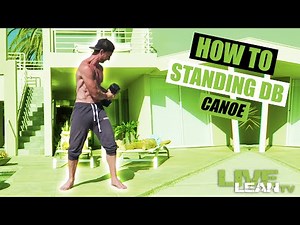 How To Do The STANDING DUMBBELL CANOE | Exercise Demonstration Video and Guide
