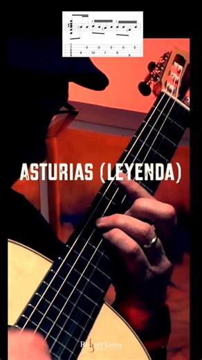 Robert Lunn on Instagram: "Asturias (Leyenda) recording is from 2024. I was doing a lighting test #classicalguitar #classicguitar #classicalguitarist"