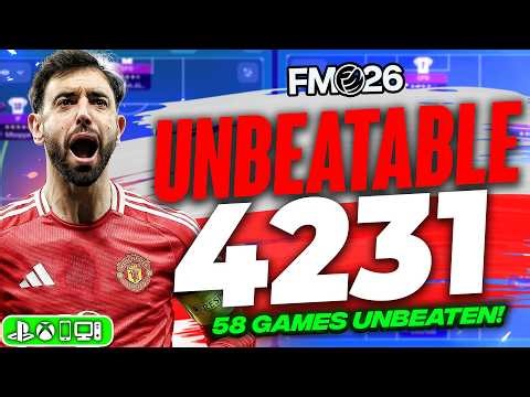 This UNBEATABLE Narrow 4-2-3-1 FM26 Tactic! (58 Games Unbeaten)