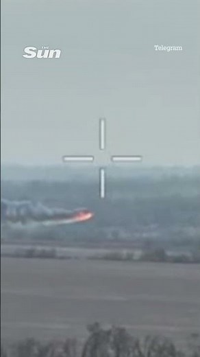 Ukrainian forces destroy Russian Mi-28 helicopter with FPV drone #ukraine #ukrainewar