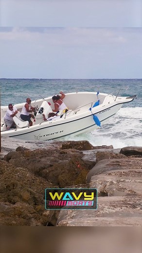 Haulover Inlet on Instagram: "Boat crashes into the Boca Inlet Jetty. This crew ignored the small craft advisory and went for it. It appears the captain was making a u-turn right before they crashed. What did they do wrong here? Full video on YouTube. Link in bio! Did we film your boat? Get your video here ➡️ www.wavyboats.net link in bio 🌊 🌊 🌊 #wavyboats #hauloverboats #yamahaoutboards #hauloverinlet #Miami #frescochannel #mercuryoutboards #boatingmiami #boatingaroundmiami #officiallyoffshor