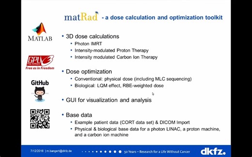 matRad_开源计划系统简介