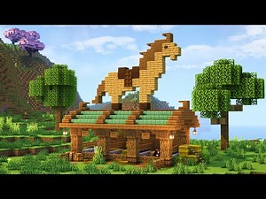 Minecraft | How to build a Horse Stable