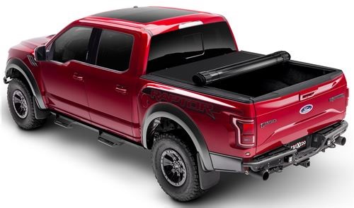 TruXedo Sentry CT Hard Tonneau Cover - Roll Up - Aluminum, Polyester, and Vinyl - Matte Black Truxed