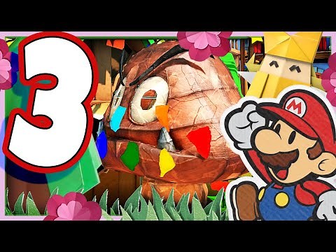 Paper Mario The Origami King Walkthrough Part 3 Toad Town (Nintendo Switch)