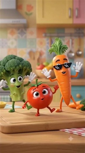 🌽🎉 Dancing Veggies: Tasty, Fun & Full of Nutrition! 🥗💚‪@TheQuietWithinUs‬