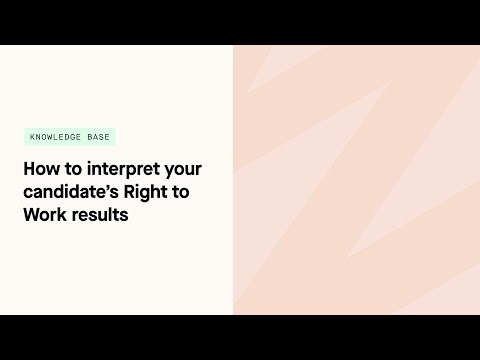 How to interpret your candidate's Right to Work results