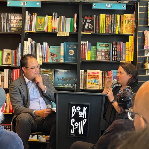 Elif Cercel | Can’t wait to dive into Alissa Wilkinson’s biography of Joan Didion (“We Tell Ourselves Stories”). Caught her at Book Soup with film critic... | Instagram