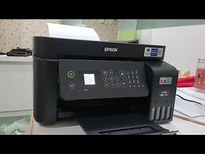 EPSON L5290 UNBOXING TEST PRINT WIFI