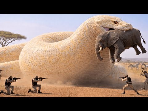 Fearless Heroes Rescue a Wounded Elephant from a Massive Python’s Lethal Attack in the Wild 🐘🐍