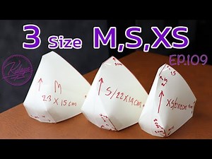 How to Make Mask Pattern 3 Size For Child / Mask For Kids / Ep 109 Fabric Mask マスクの作り方 máscara