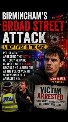 Birmingham Broad street victim, now facing assault charge. | birmingham