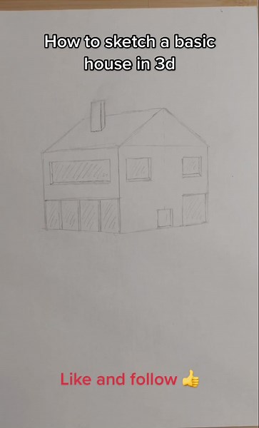 Step-by-Step Guide: Sketching a Basic 3D House