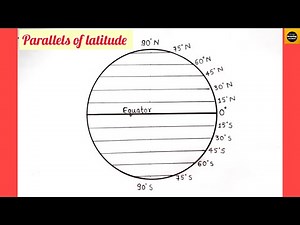 How to draw " Parallels of Latitude "diagram easily for beginners || ‪@TheDrawingAcumen‬