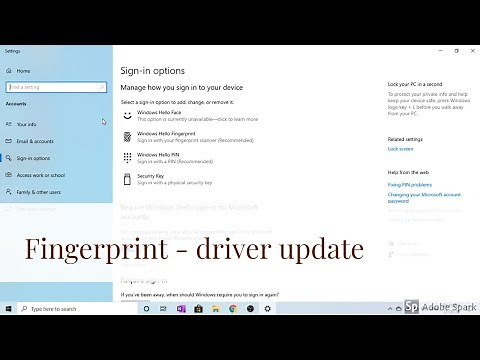 Fingerprint not working in Dell laptops (Windows 10) in Tamil