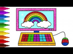 How To Draw A Computer Easily🎨 🖥 | Step By Step Drawing Tutorial For Kids | Chiki Art Hindi