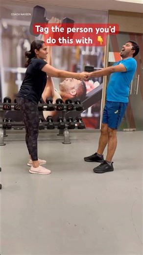 The Ultimate Partner Squat Challenge 🔥 #shorts #partnerworkout #coachnaveen