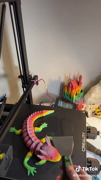 Articulating Axolotl Model 3D Print | Satisfying ASMR Video