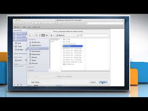 How to Export Mailboxes in Mac® OS X™